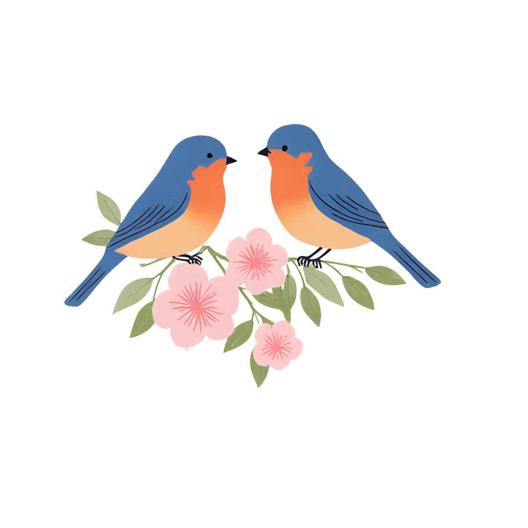 Meditation space with soothing nature artwork