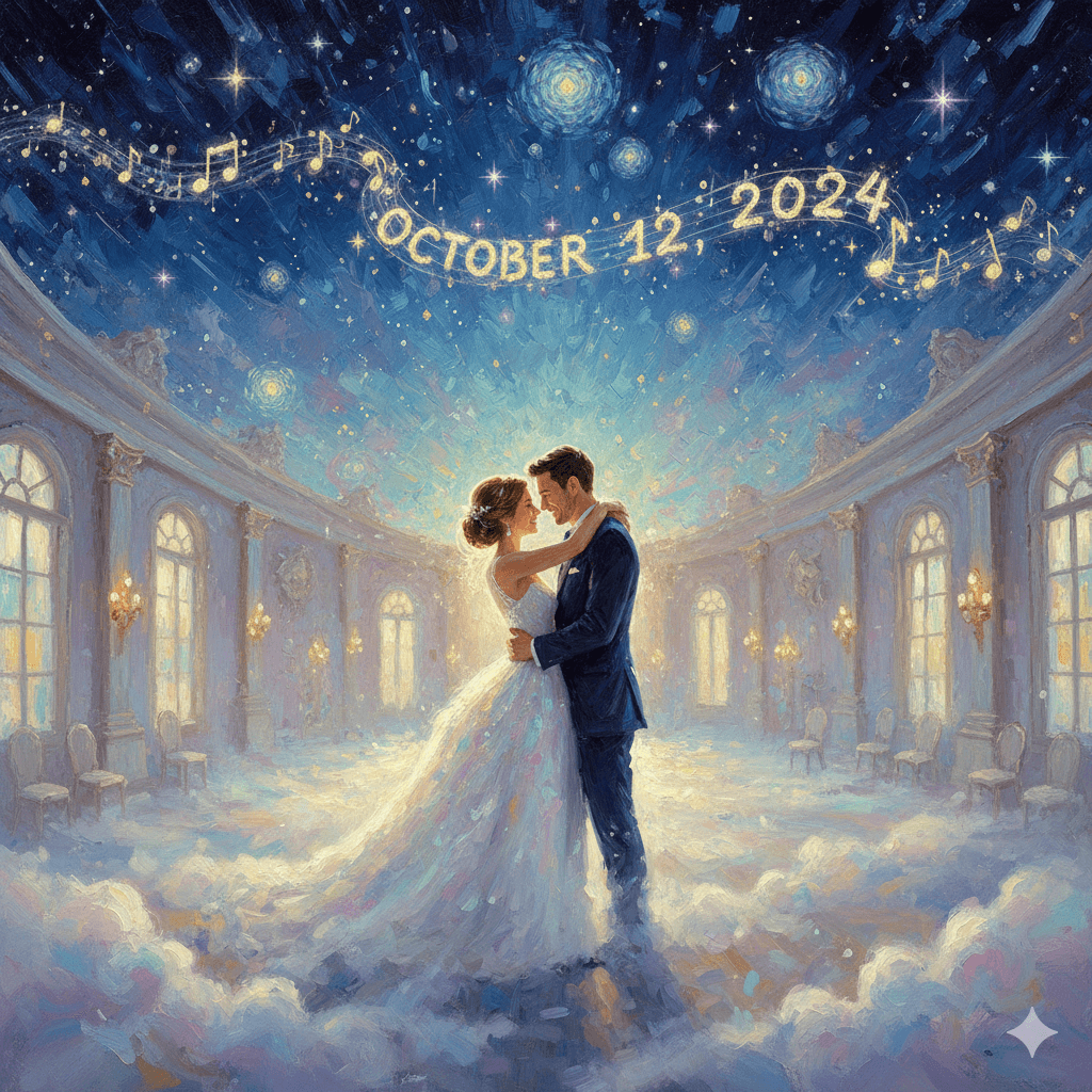 Personalized romantic wedding portrait