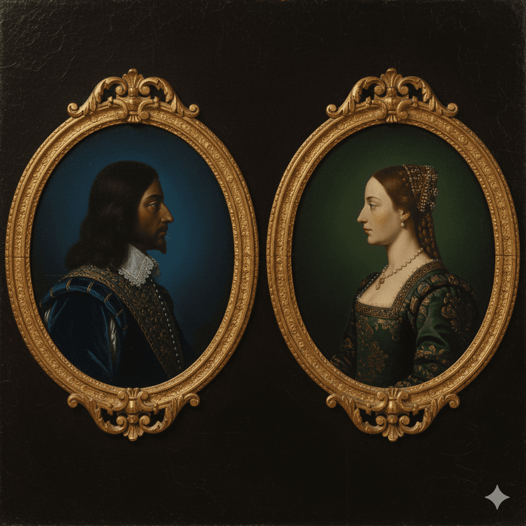 Portrait romantique de couple personnalisé